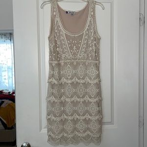 Jennifer Lopez Nude Lace Dress